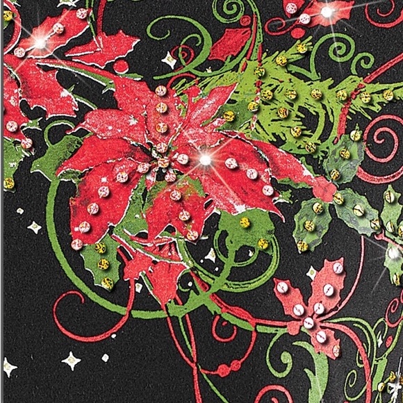 NWT Poinsettia Top - Picture 2 of 4